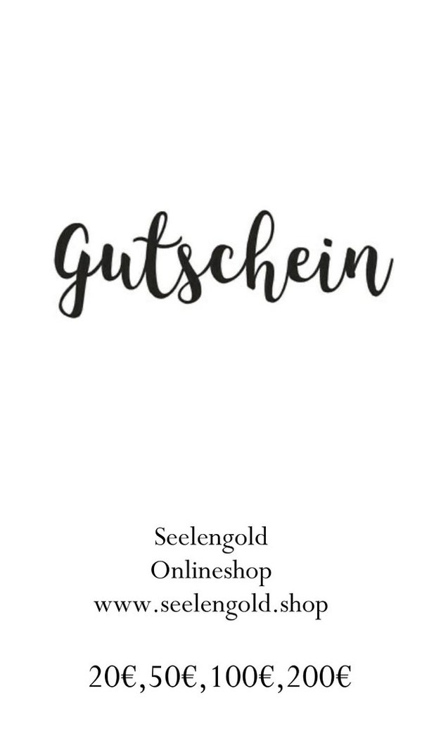 Gutschein Seelengold online shop